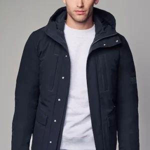 Borg Lined Shower Resistant 4 Pocket Hooded Jacket