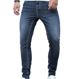 TOPLOT Skinny Fit Stretch Denim Jeans for Men